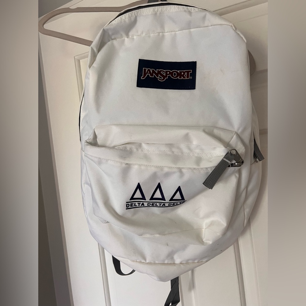 Tri Delta  JanSport Classic White Backpack
Tri Delt